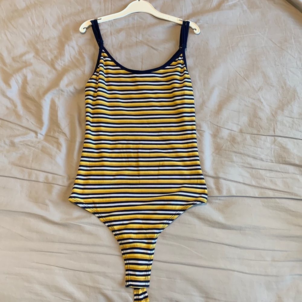 Striped bodysuit
